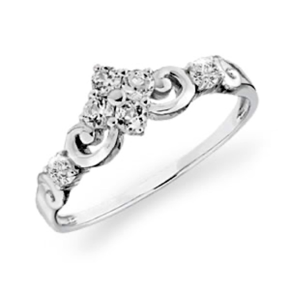 “Queen Of Hearts” Tiara Stacking Band sz 5